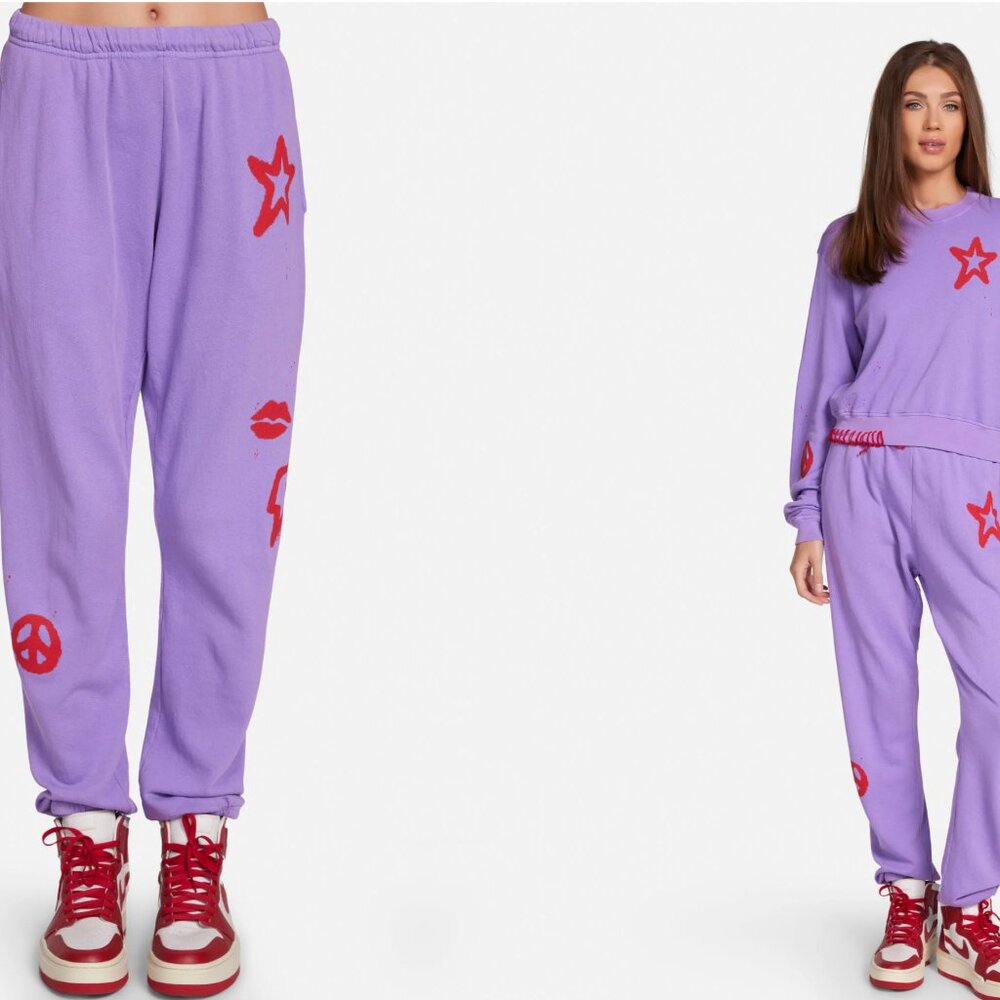 Lauren Moshi Chantria Airbrush Elements Sweatpants